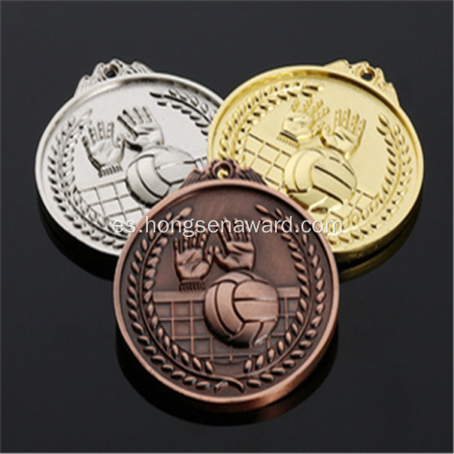 Medallas de voleibol de metal 3D